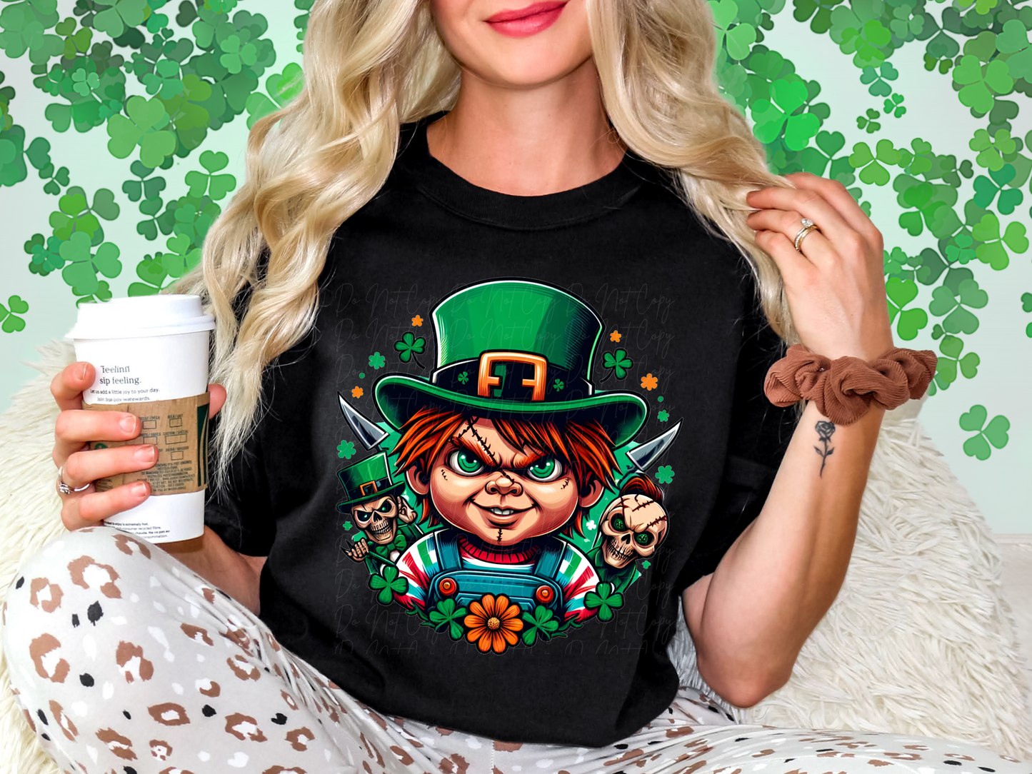 St. Patricks's Day Horror Chucky DTF Transfer - GMD1001