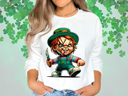 St. Patricks's Day Horror Chucky DTF Transfer - GMD1002