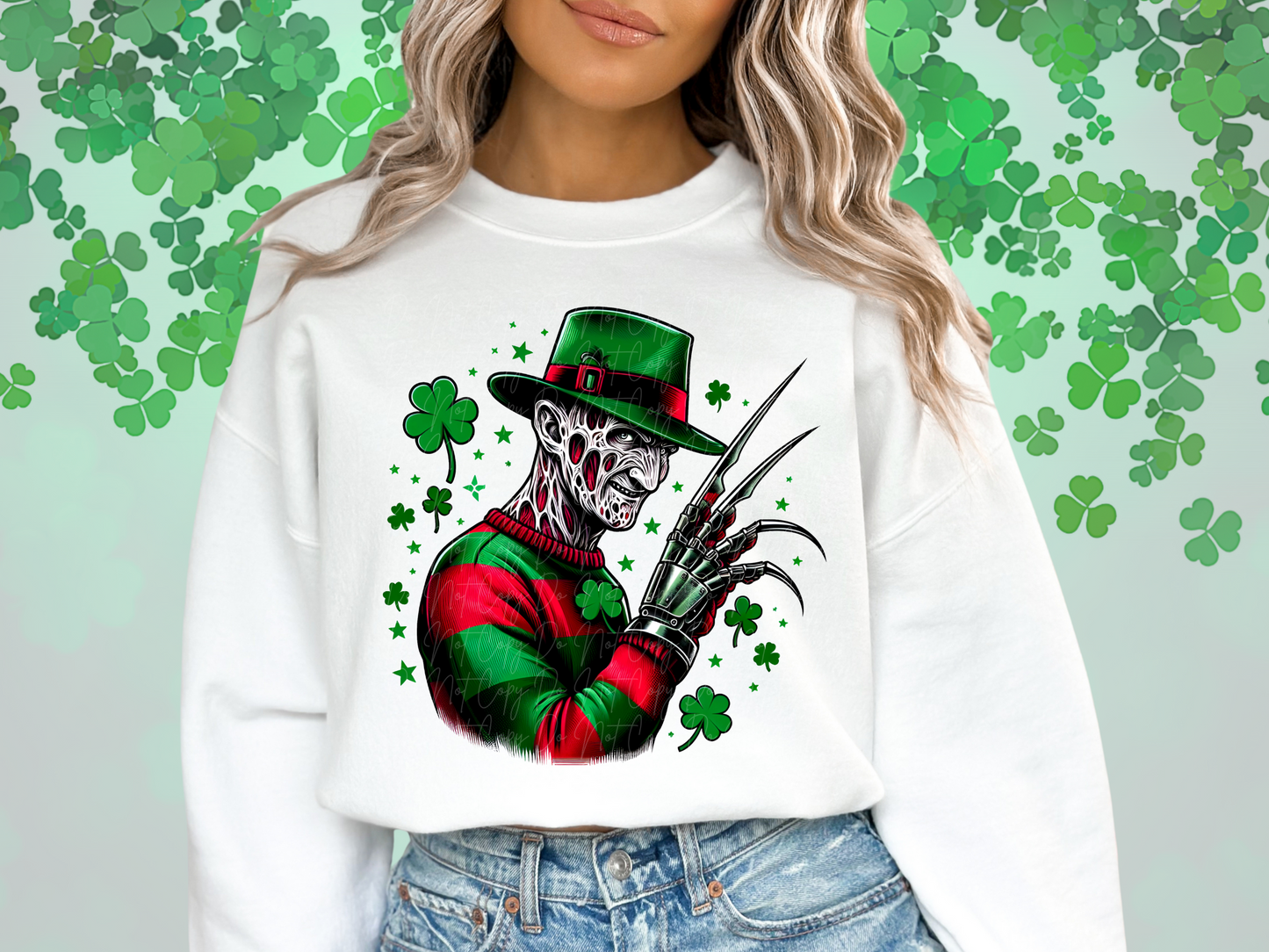 St. Patricks's Day Horror Freddy DTF Transfer - GMD1004