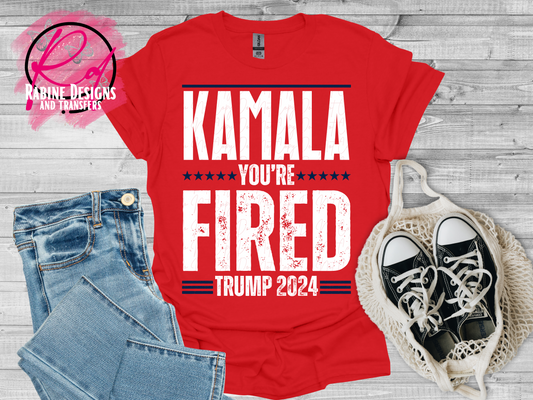 Kamala You're Fired Trump 2024 Shirt, Sweatshirt, or Hoodie