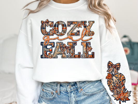 Cozy Fall Girl Fall DTF Transfers - PHD1015