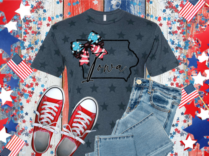 USA State Star Unisex Adult Shirts