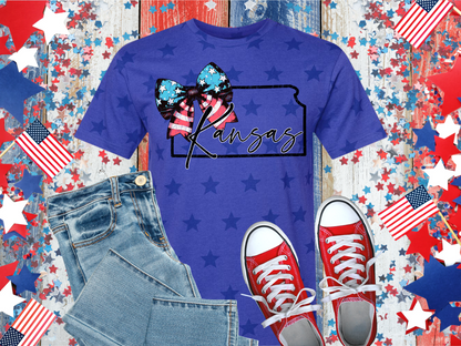 USA State Star Unisex Adult Shirts