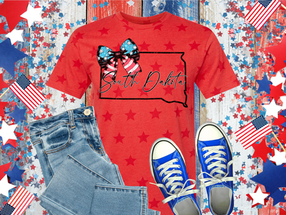 USA State Star Unisex Adult Shirts